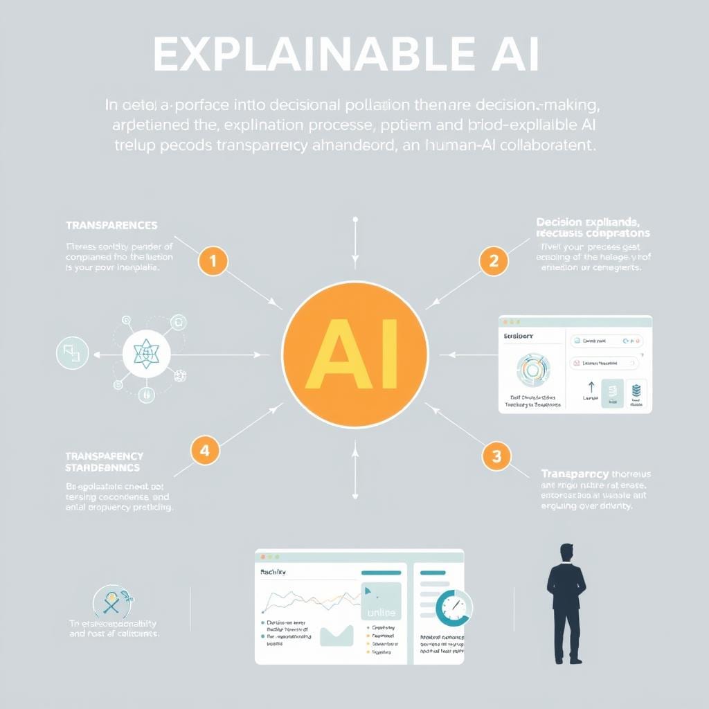 Explainable AI providing transparency into decision-making processes